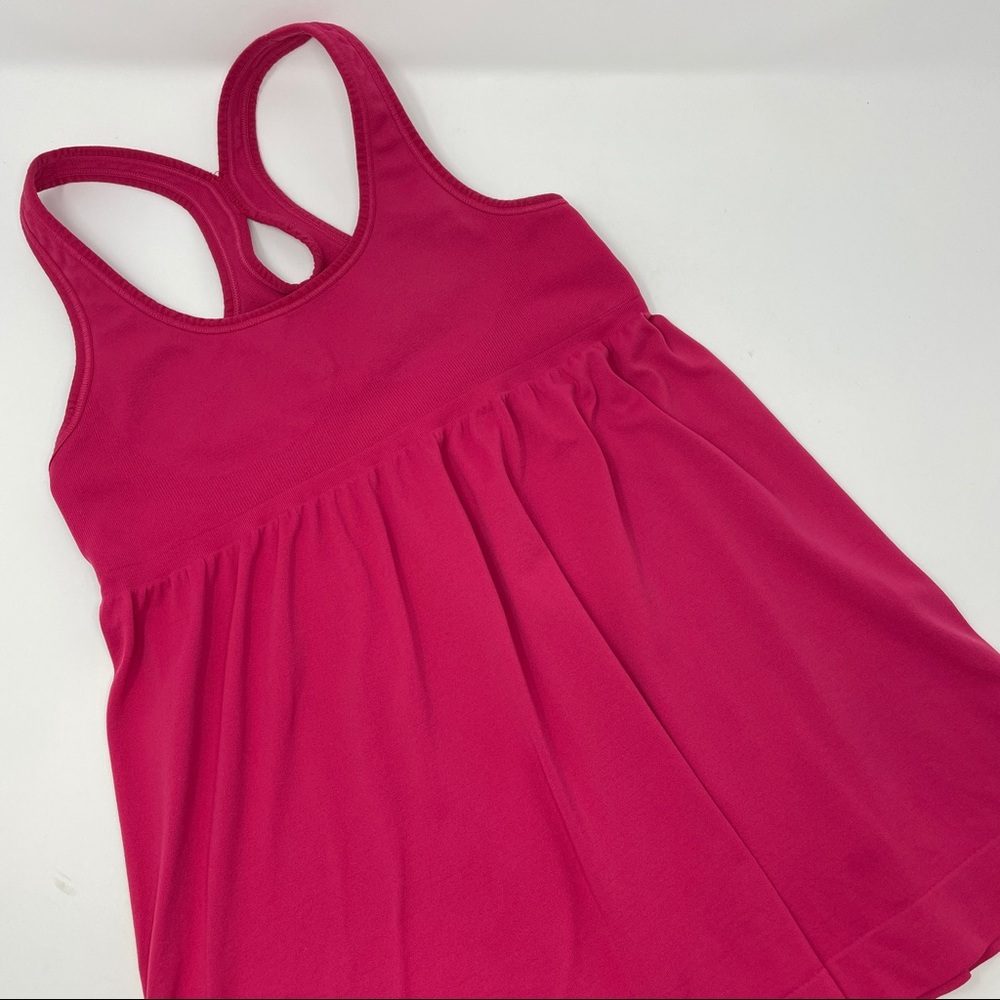 NUX Support Tank Cranberry Loose Fit Microfiber L